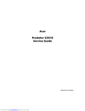 Acer Predator G3610 Service Manual