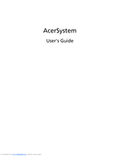 Acer AcerSystem User Manual