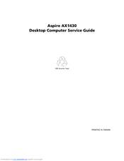 Acer Aspire X1430 Service Manual