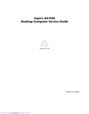 Acer Aspire X1930 Service Manual