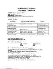 Acer AZ5600-U9002 Evaluation Manual