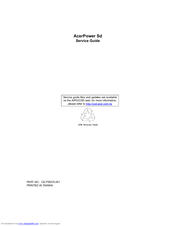 Acer Power Sd Service Manual