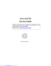 Acer AL1732 Service Manual