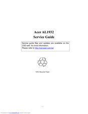 Acer AL1932 Service Manual