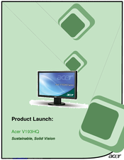 Acer V193HQ Brochure & Specs