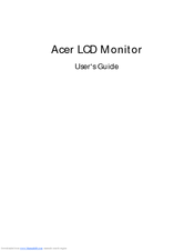 Acer V193HQ User Manual