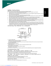 Acer P206H Quick Setup Manual