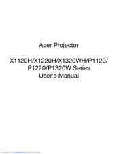 Acer P1120 Series User Manual