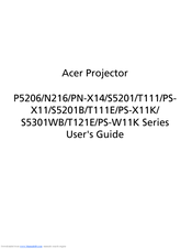 Acer P5206 Series User Manual