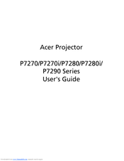 Acer P7280i Series
P7290 Series User Manual