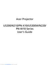 Acer PN-X10 Series User Manual