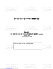 Acer X1235 Series Service Manual