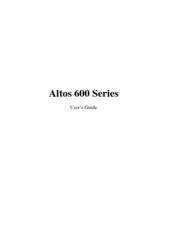 Acer Altos 600 Series User Manual