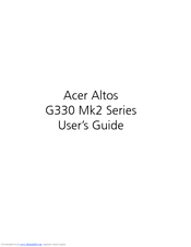 Acer Altos G330 MK2 Series User Manual