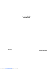 Acer AW2000ht-AW170ht F1 Service Manual