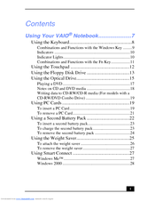Sony VAIO PCG-FX220K User Manual