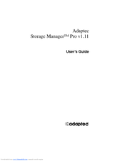 Adaptec 2110S - SCSI RAID Controller User Manual