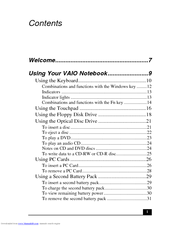 Sony VAIO PCG-FXA33 User Manual