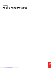 adobe acrobat x pro manual download