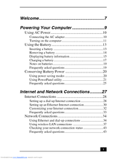 Sony VAIO PCG-NV290 User Manual
