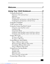 Sony VAIO PCG-R505DLP User Manual