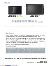 Archos 5 User Manual