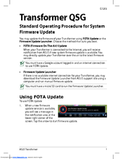 Asus Transformer Pad TF300T Using Manual