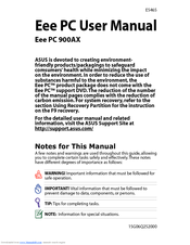 Asus Eee PC 900AX Manual