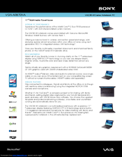 Sony VAIO VGN-AR870NA Specifications