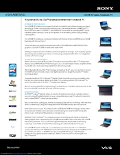 Sony VAIO VGN-AR870ND Specifications