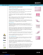 Sony VAIO VGN-CR510E/P Specifications