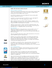 Sony VAIO VGN-CR540E/N Specifications
