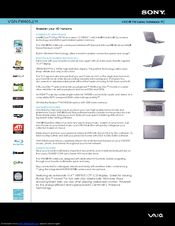 Sony VAIO VGN-FW465J/H Specifications
