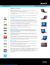 Sony VAIO VGN-FW465J/T Specifications