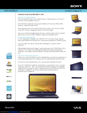 Sony VAIO VGN-NS220J Specifications