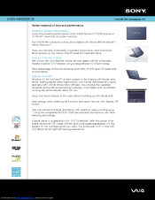 Sony VAIO VGN-NW220F Specifications