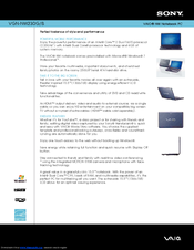 Sony VAIO VGN-NW230G Specifications