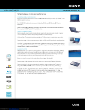 Sony VAIO VGN-NW238F Specifications