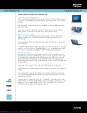 Sony VAIO VGN-NW320F Specifications