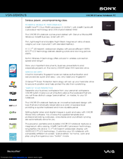Sony VGN-SR240N/B Specifications