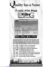 Echostar T-101 FTA Program Manual