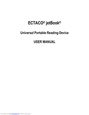 Ectaco jetBook User Manual