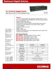 Edimax ES-516G+ Specifications