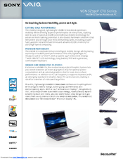 Sony VGN-SZ390P Specifications