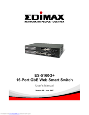 Edimax ES-5160G+ User Manual