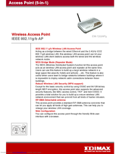 Edimax EW-7203APg Specifications