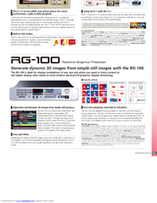 Edirol RG-100 Brochure