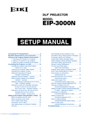 Eiki EIP-3000N Setup Manual