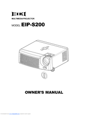 Eiki EIP-S200 Owner's Manual