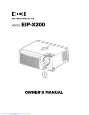 Eiki EIP-X200 Owner's Manual
